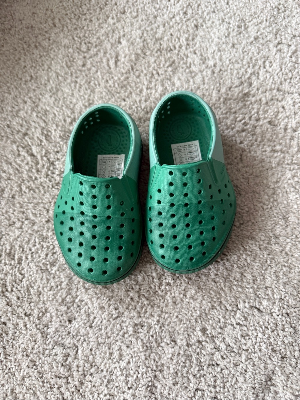 Native Shoes  Crayola Kids Green Waterproof Slip-Ons